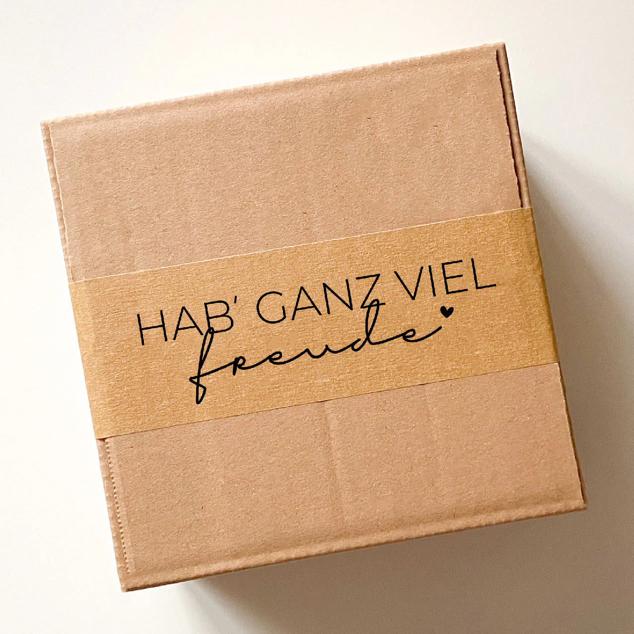 Recyclebares Papierklebeband "Hab ganz viel Freude" 50m