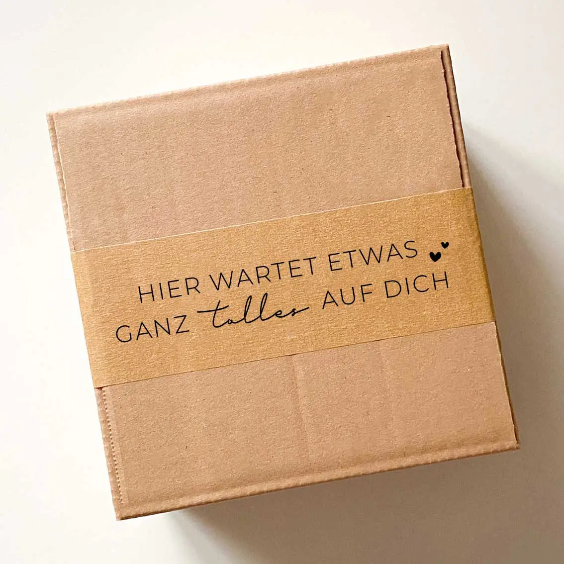 Recyclebares Papierklebeband "Hier wartet tolles auf dich" 50m