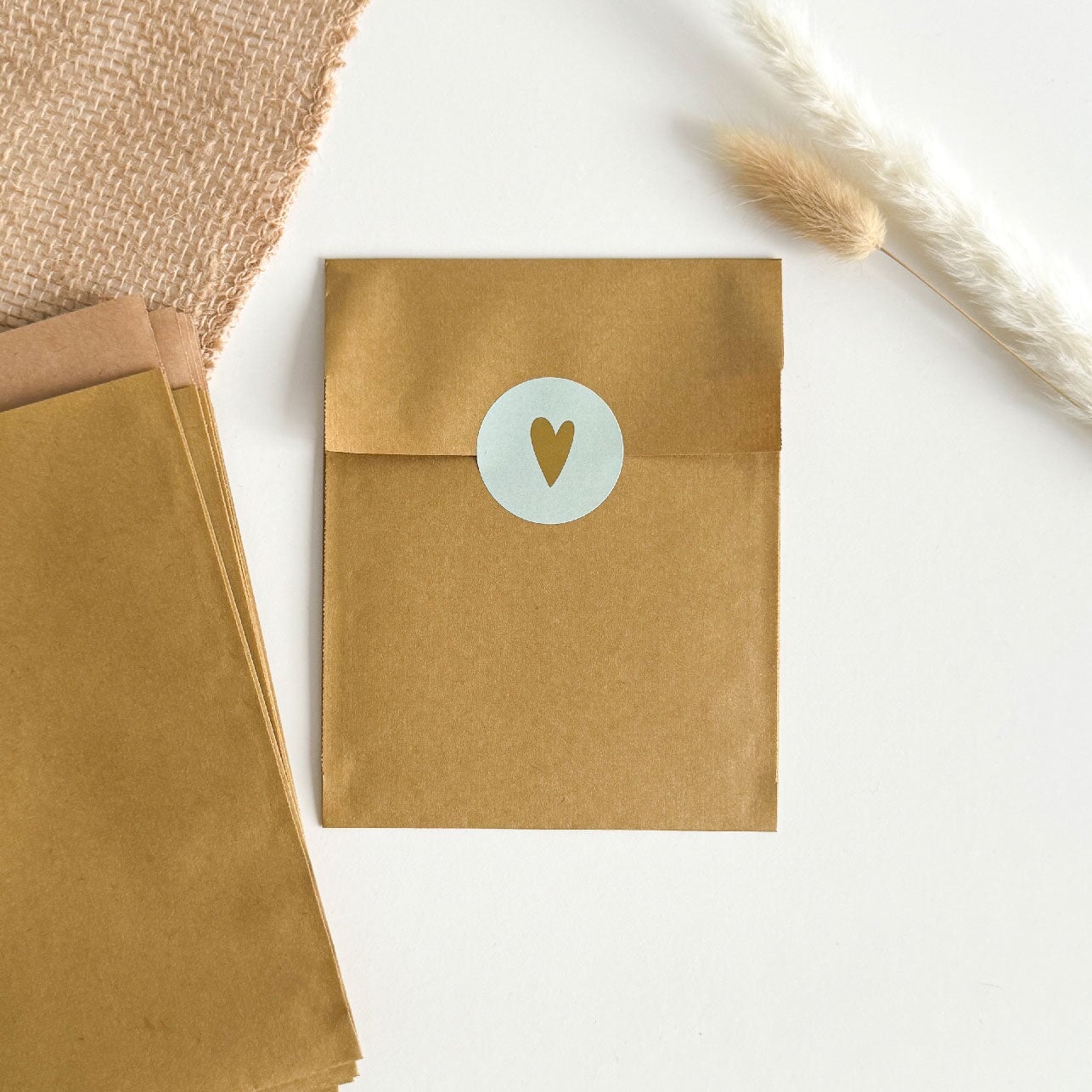 Papiertüte Gold 12x19cm Packsome