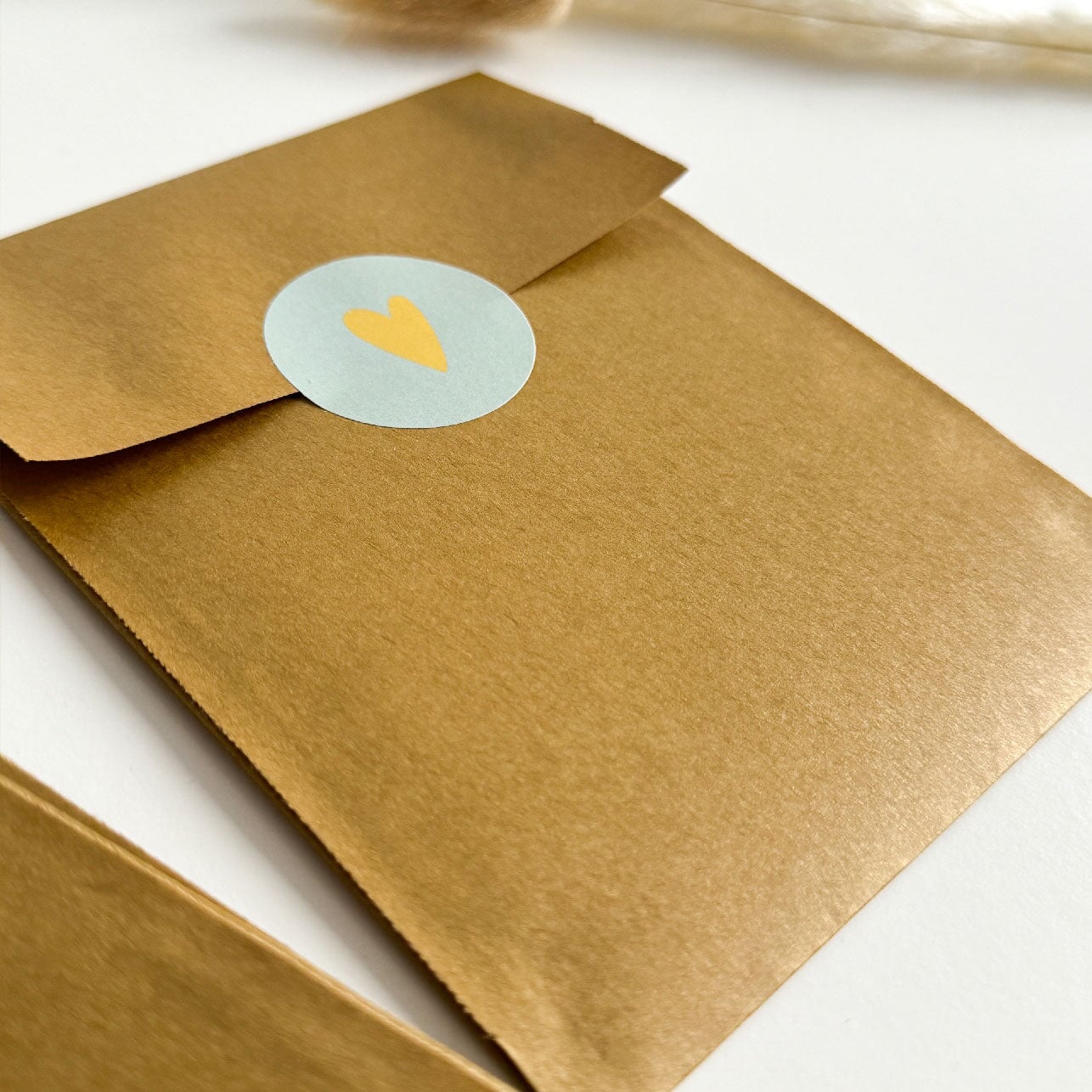 Papiertüte Gold 12x19cm Packsome
