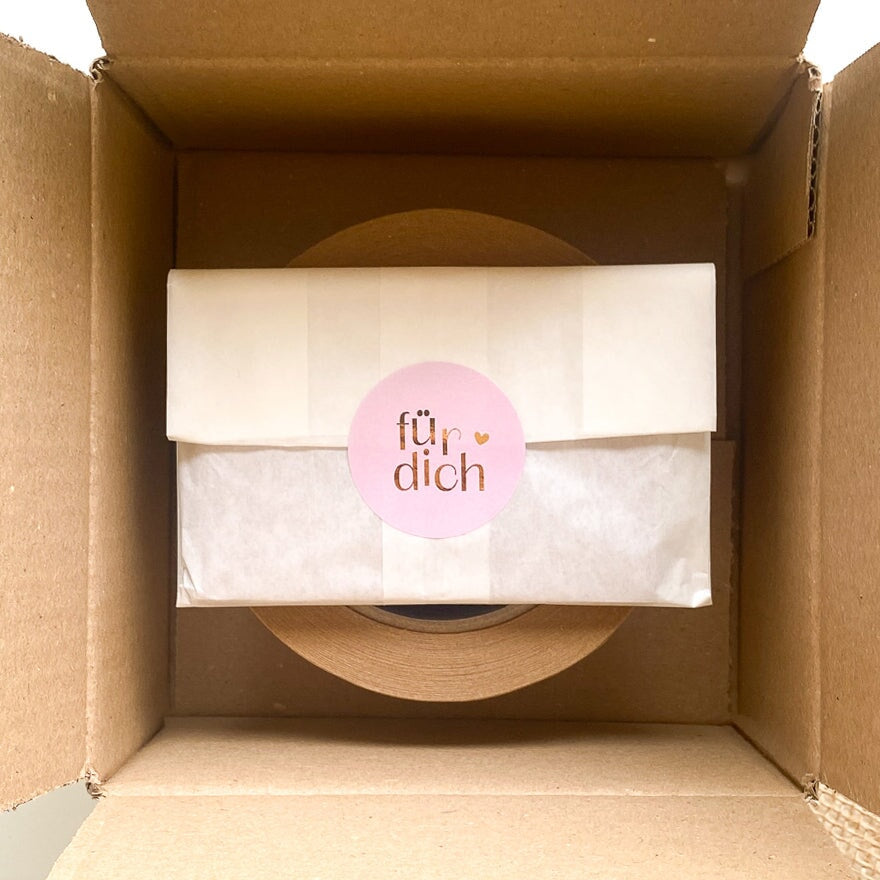 Aufkleber für dich rosa 4 cm rund packsome