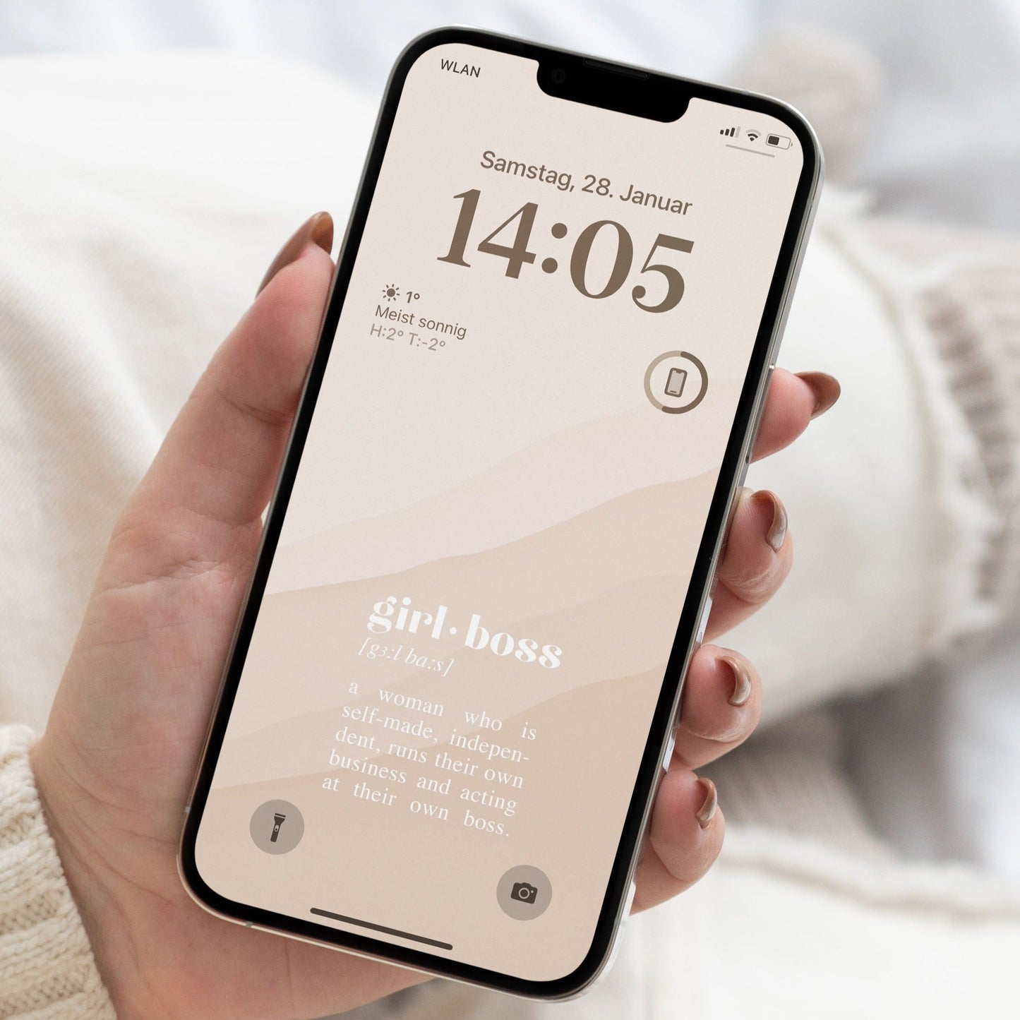 Wallpaper "Girlboss" für Handy & Tablet Packsome