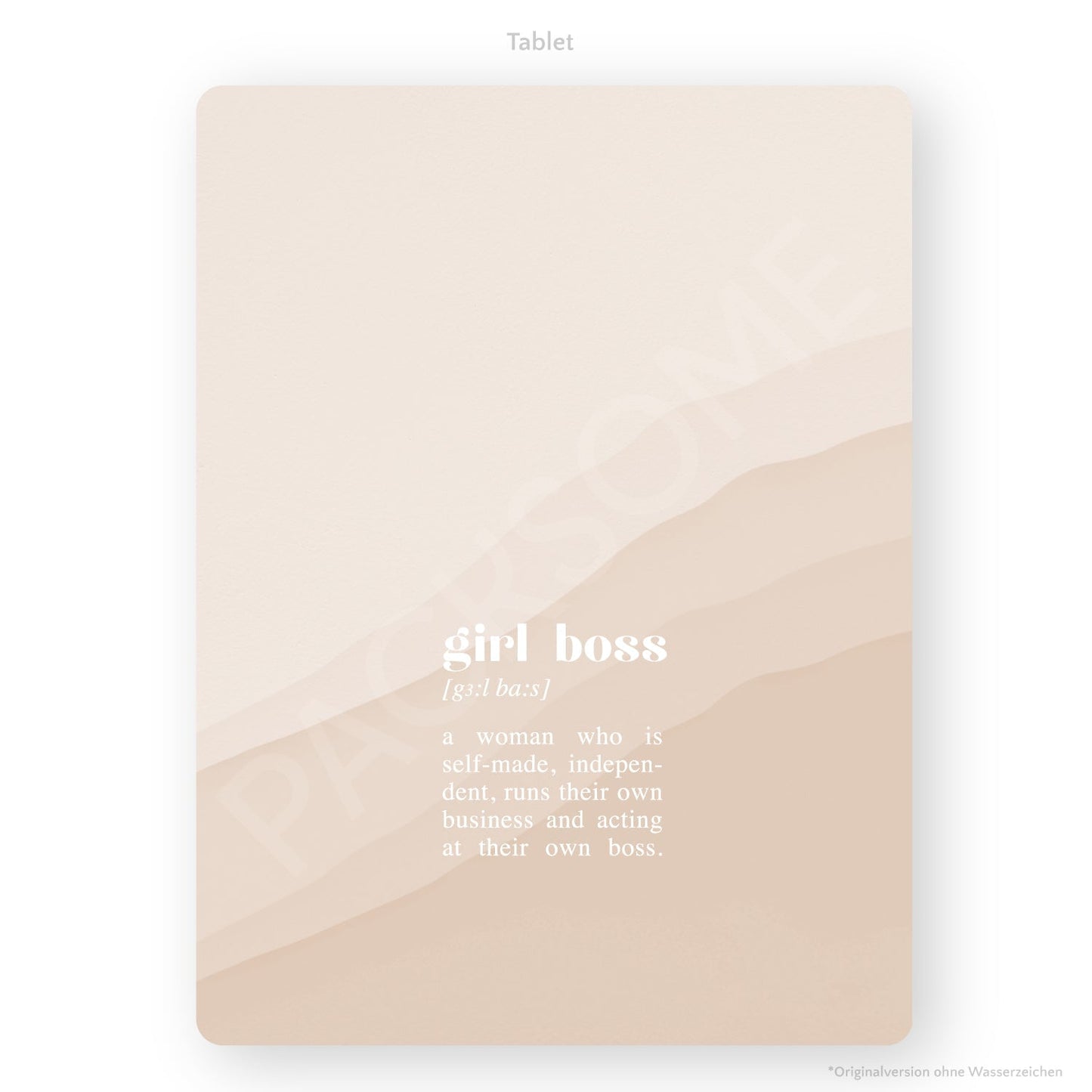 Wallpaper "Girlboss" für Handy & Tablet Packsome