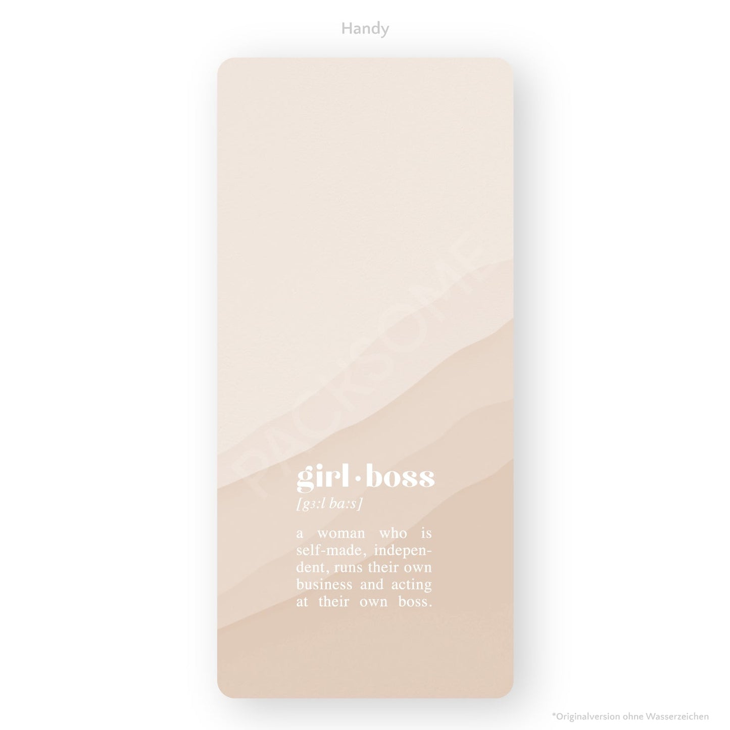 Wallpaper "Girlboss" für Handy & Tablet Packsome