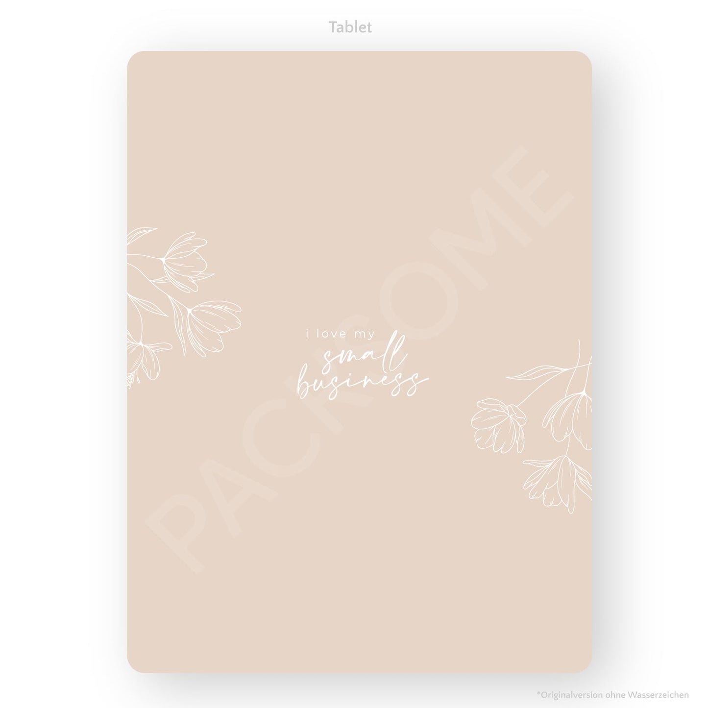 Wallpaper "I love my smallbusiness" für Handy & Tablet Packsome