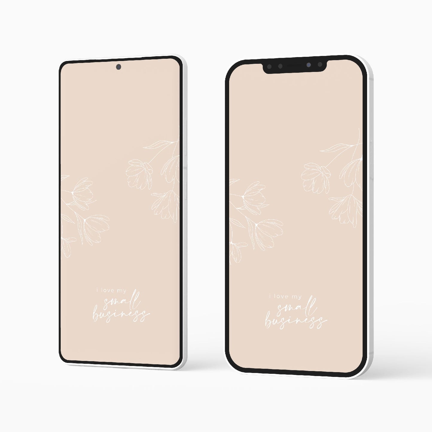 Wallpaper "I love my smallbusiness" für Handy & Tablet Packsome
